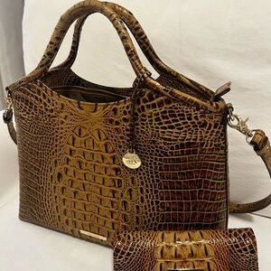 BRAHMIN Bag and matching wallet.